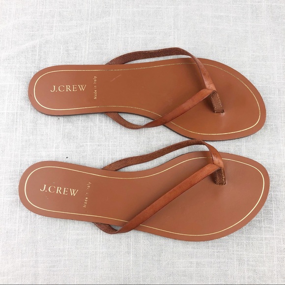 J. Crew Shoes - J Crew capri brown leather sandals 10